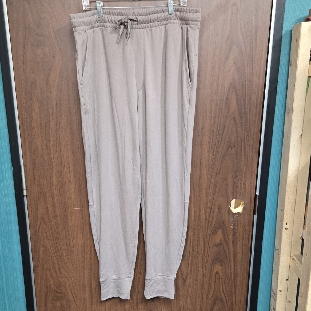 Lole Size L Beige High Waisted Jogger Lounge Pant